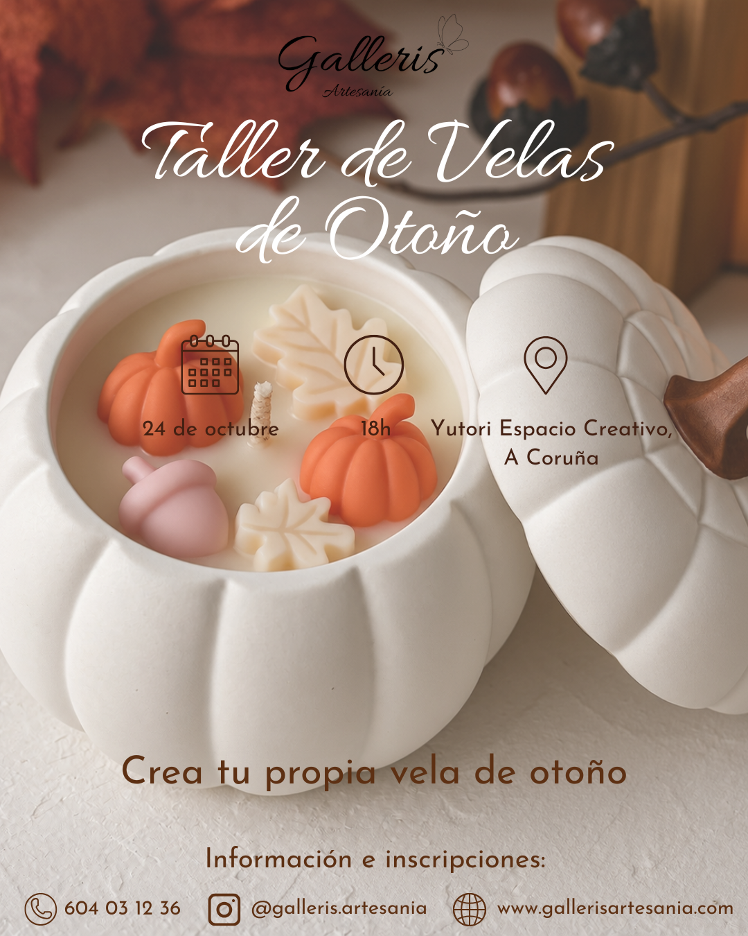 Taller de Velas de Otoño - A Coruña