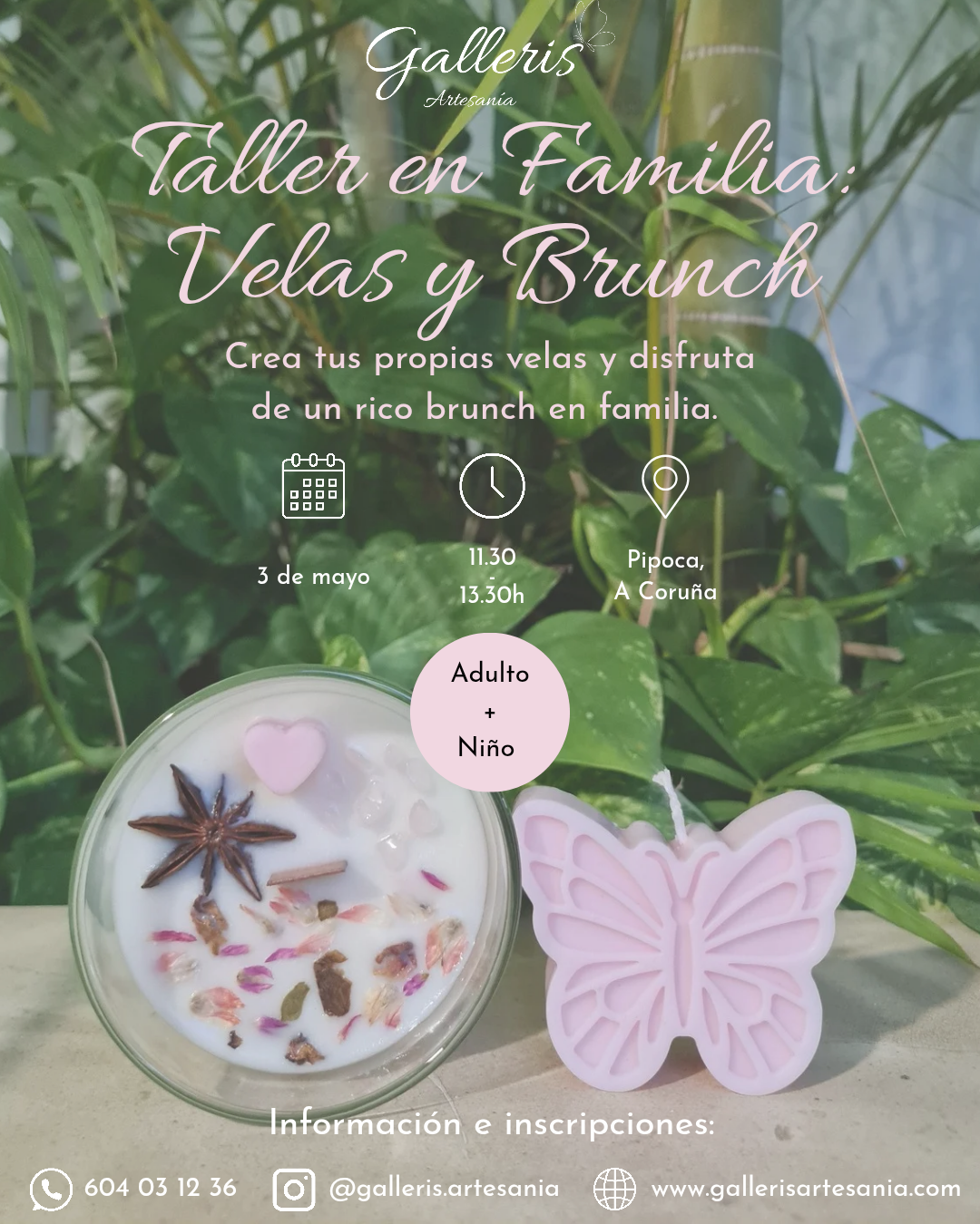 Taller de Velas y Brunch en Familia - A Coruña
