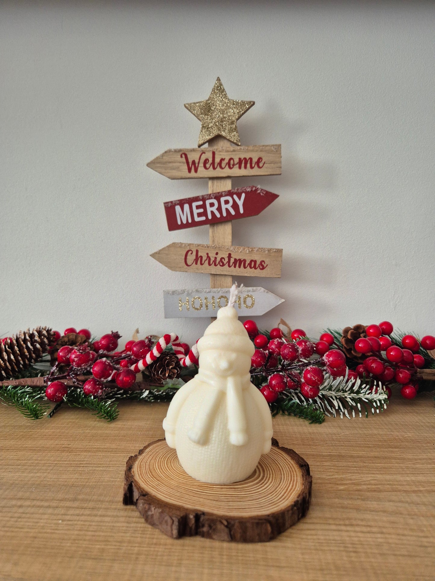 Vela Muñeco de Nieve