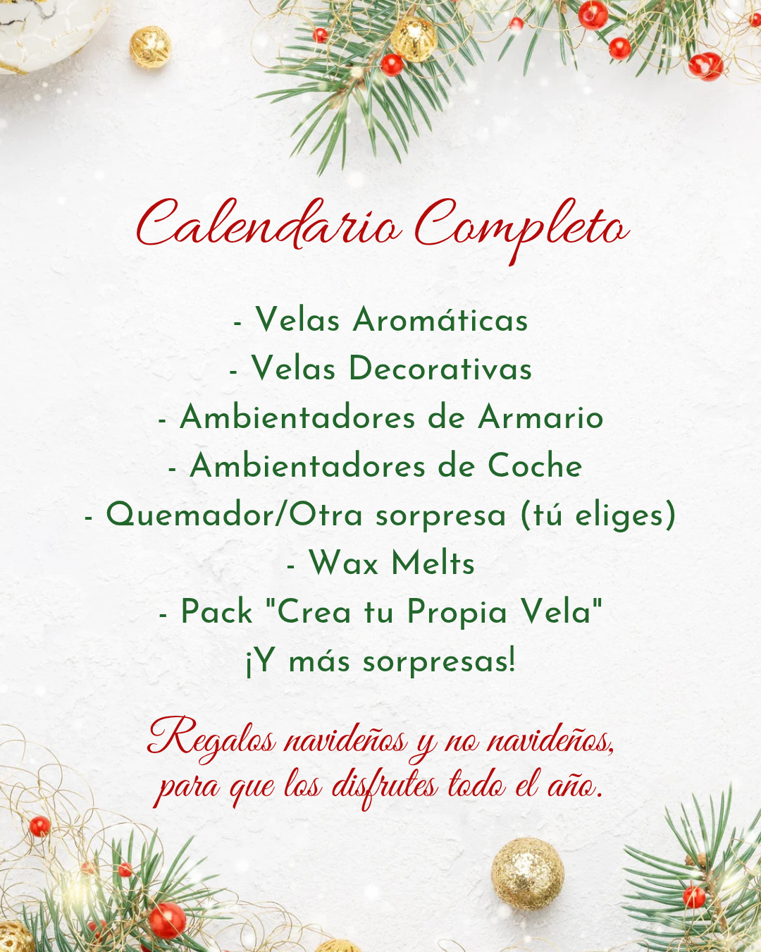 Calendario de Adviento de Wax Melts