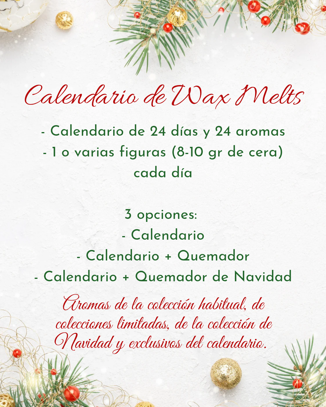 Calendario de Adviento de Wax Melts