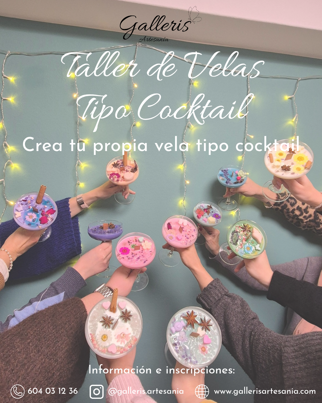 Taller de Velas Tipo Cocktail - Málaga
