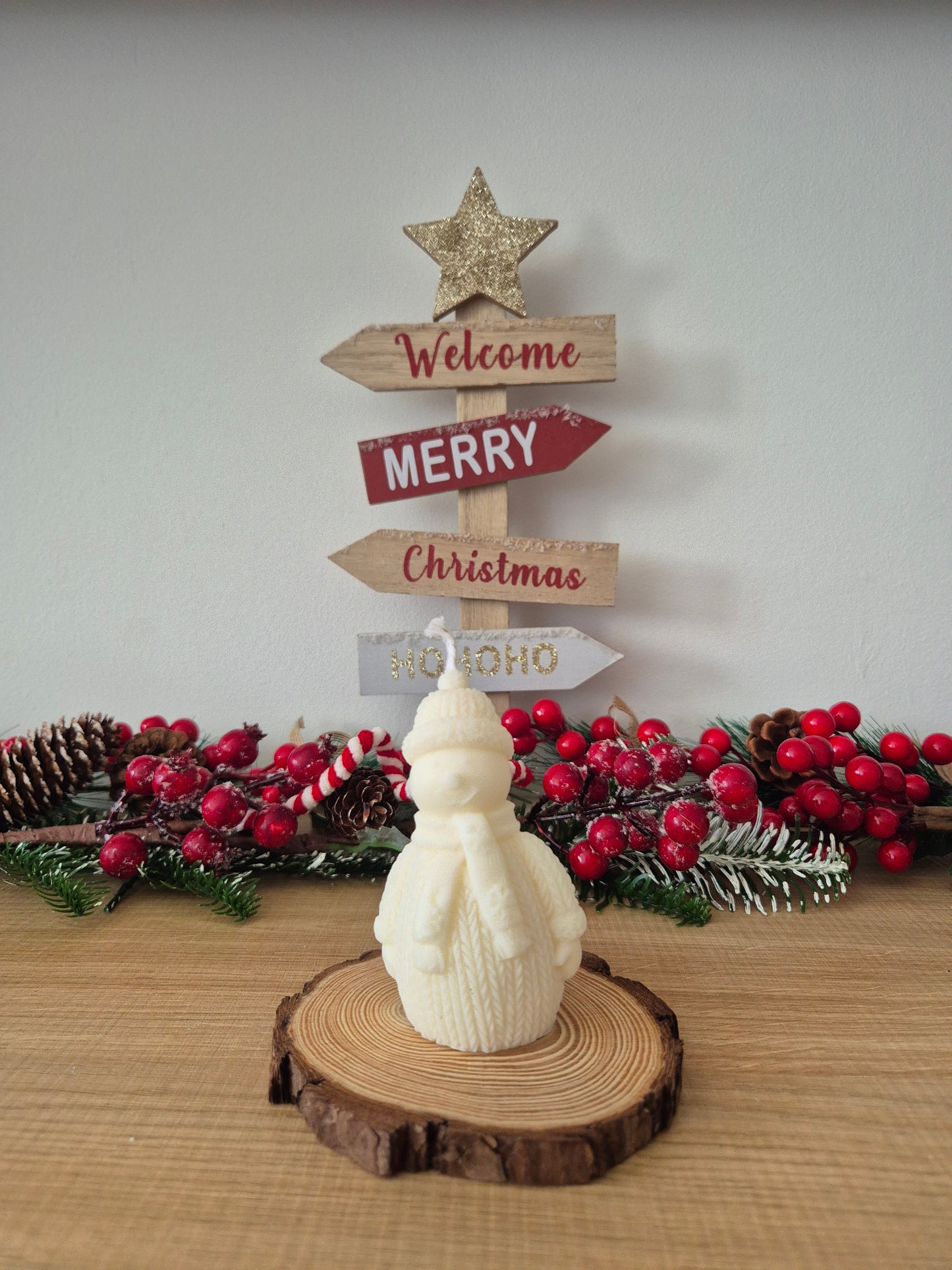 Vela Muñeco de Nieve